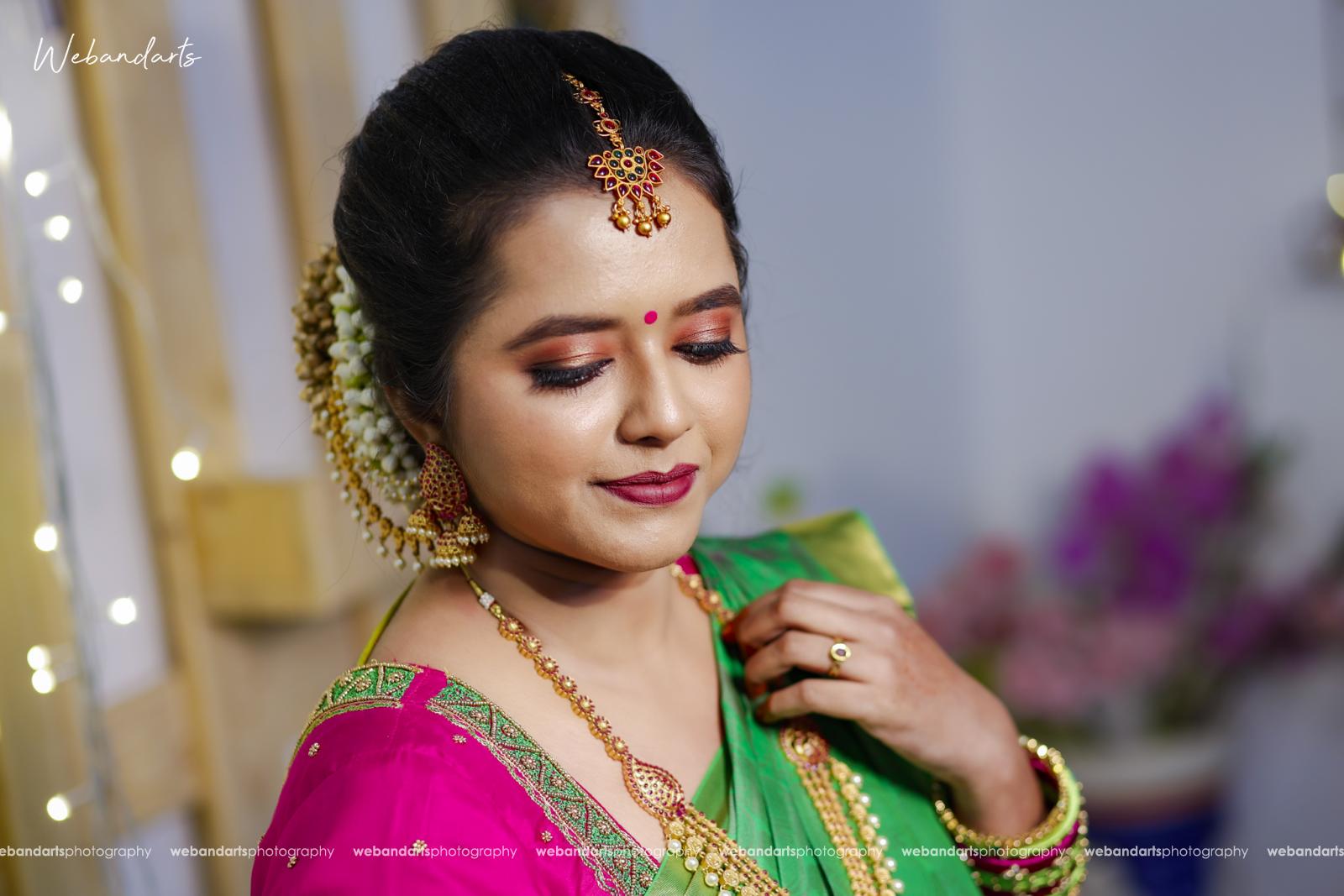 brahmin-bride-pondicherry-green-saree-engagement_1158