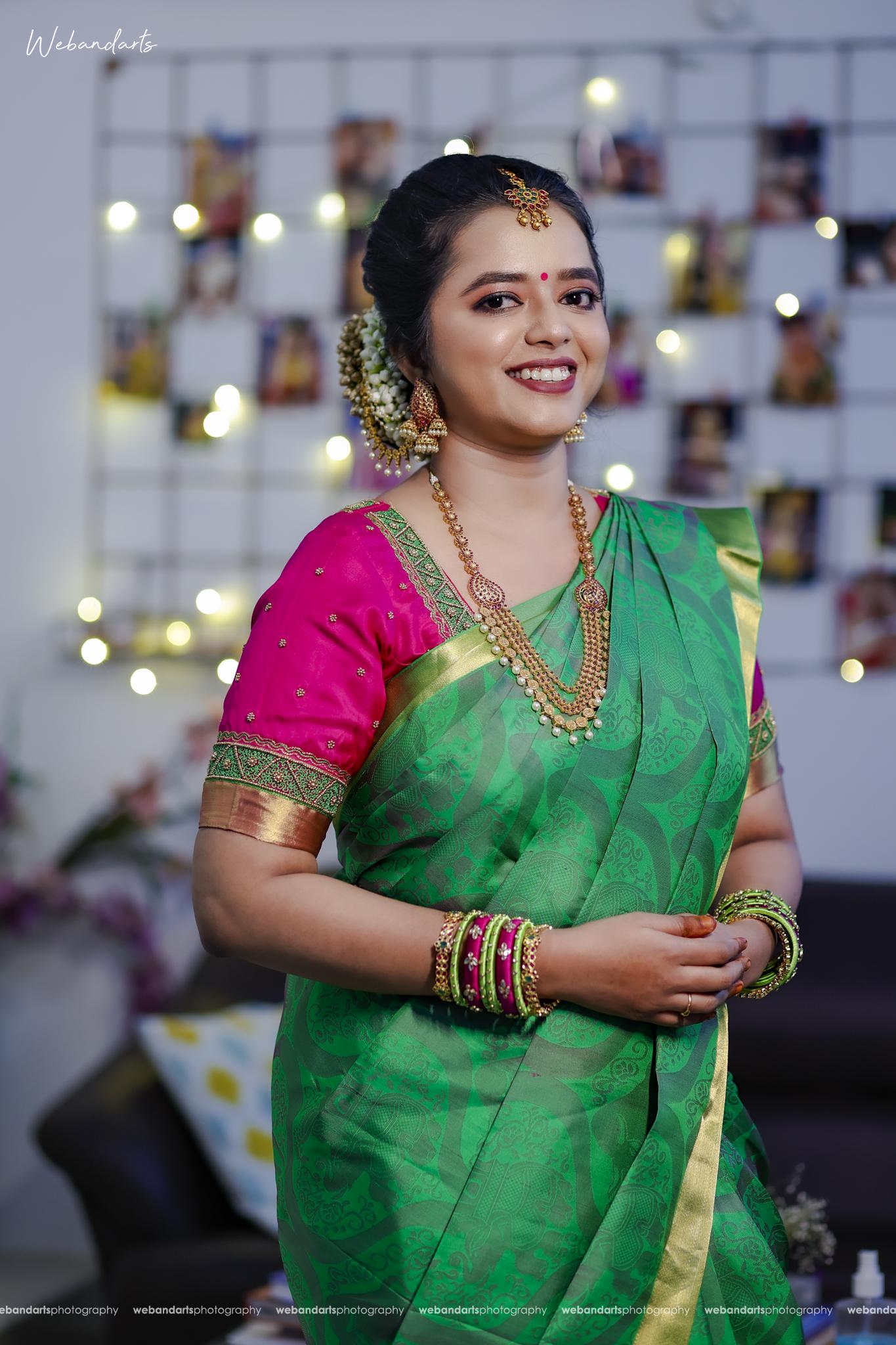 brahmin-bride-pondicherry-green-saree-engagement_1159